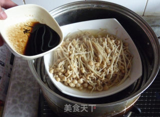 剁椒蒸金针菇的做法步骤：4