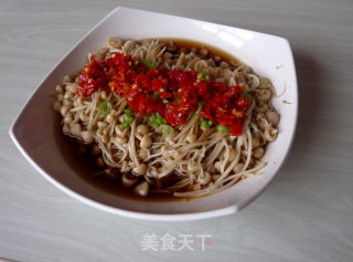 剁椒蒸金针菇的做法步骤：5