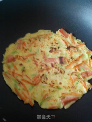 蔬菜煎饼的做法步骤：8