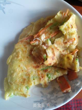 蔬菜煎饼的做法步骤：9
