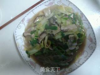 炒杂菜的做法步骤：6