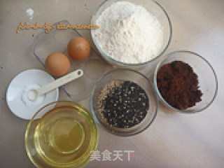 芝麻红糖酥的做法步骤：1