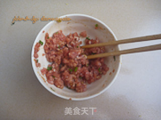 荠菜肉末煎蛋的做法步骤：4