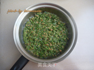 荠菜肉末煎蛋的做法步骤：7