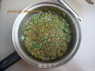 荠菜肉末煎蛋的做法步骤：8