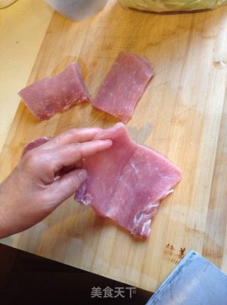 夹芝士炸猪排的做法步骤：3