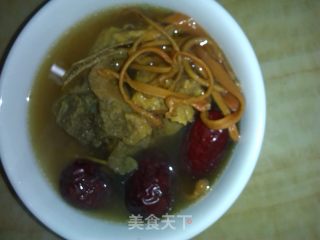 龙骨虫草花汤的做法步骤：5