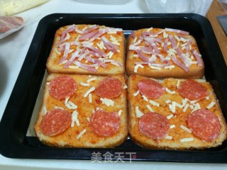 【吐司披萨】——营养早餐简单做的做法步骤：8