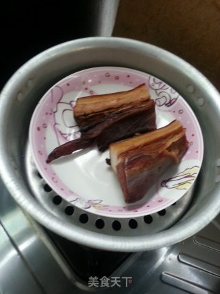 笋干炒腊肉的做法步骤：3
