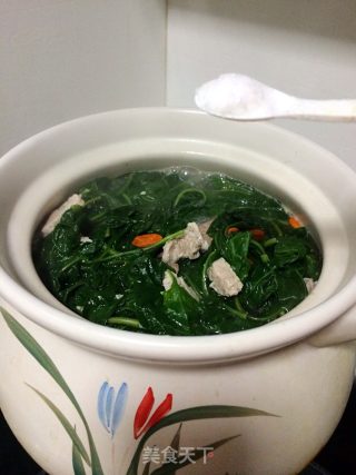 枸杞叶猪肝瘦肉汤的做法步骤：9