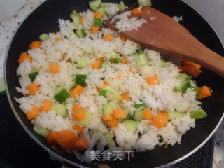 菠萝炒饭的做法步骤：8