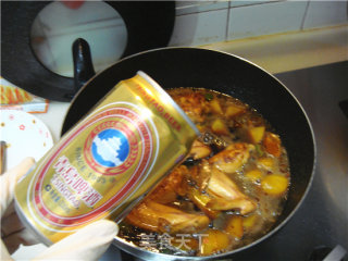 啤酒鸡全翅烧土豆的做法步骤：8