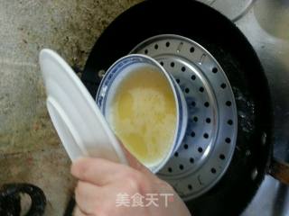肉末咸蛋蒸蛋的做法步骤：6