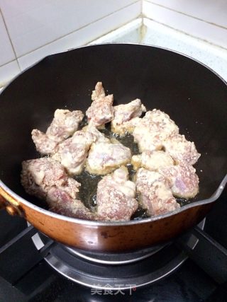 酸甜豆腐烧排骨的做法步骤：6