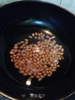 花生拌红根菠菜的做法步骤：5