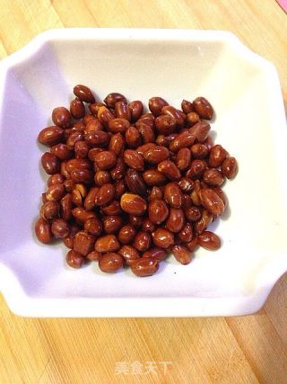 花生拌红根菠菜的做法步骤：6