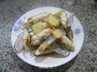 莴笋炒蛏子的做法步骤：7