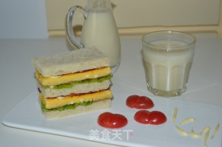 培根鸡蛋三明治的做法步骤：11