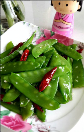 凉拌荷兰豆的做法步骤：7