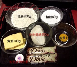 唇印翻糖饼干的做法步骤：1