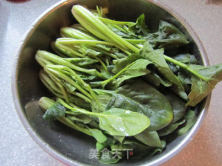 麻汁拌菠菜的做法步骤：1