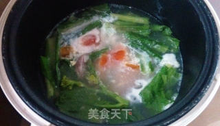 咸蛋芥菜瘦肉汤的做法步骤：7