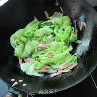 白菜火腿丝的做法步骤：5