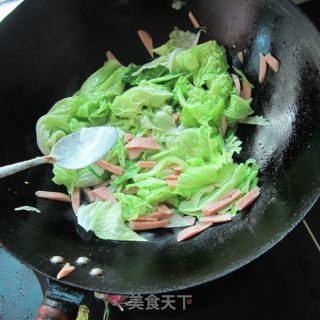 白菜火腿丝的做法步骤：6