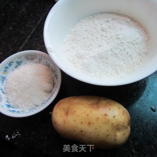 香脆土豆丝炸粑的做法步骤：1