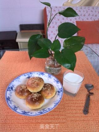 芝麻小面包的做法步骤：8