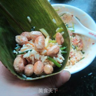 猪肉糯米花生粽子的做法步骤：4