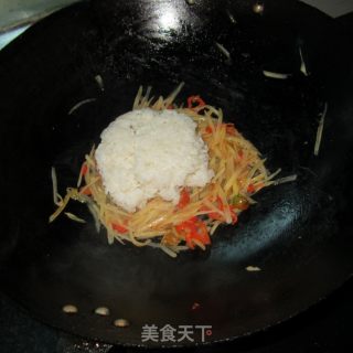 土豆丝咖喱饭的做法步骤：7