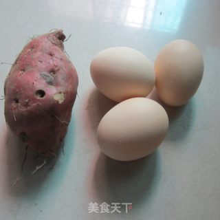 红薯丝煎蛋的做法步骤：1