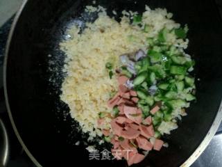 鸭蛋版蛋炒饭的做法步骤：8