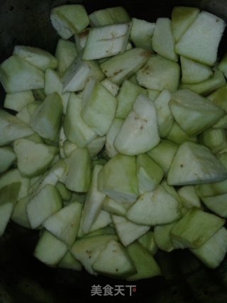 肉片烧茄子——低油版的做法步骤：1