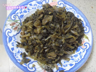 肉丁雪里蕻的做法步骤：1