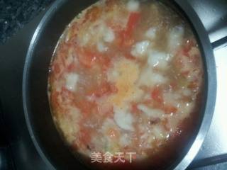 鸭蛋番茄疙瘩汤的做法步骤：6