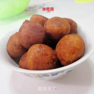 炸地瓜丸子的做法步骤：9