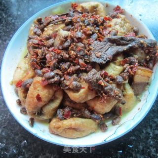 蒸油豆腐的做法步骤：3