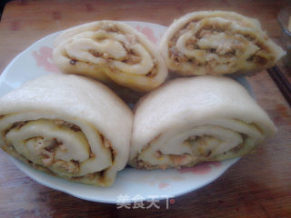 豆渣咖喱鸡肉花卷的做法步骤：20
