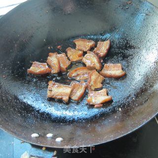 萝卜干炒东坡肉的做法步骤：3