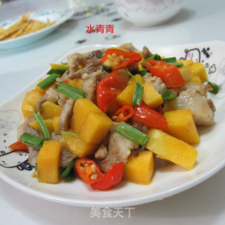 南瓜肉丁的做法步骤：8
