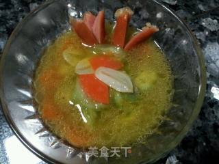 蒜香丝瓜脆皮汤的做法步骤：13