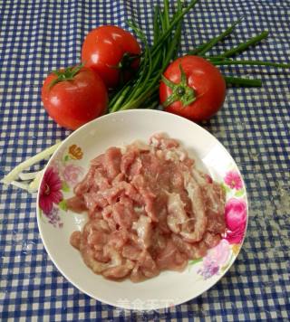 雪菜心炒肉片的做法步骤：2