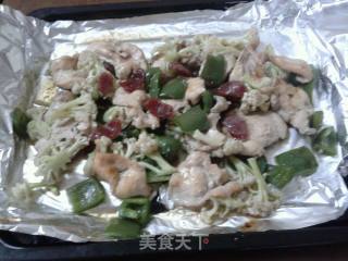 鸡肉杂蔬烧烤的做法步骤：4
