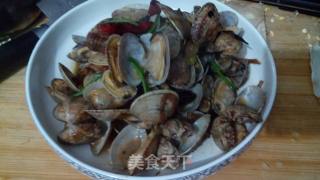 辣炒花哈的做法步骤：8