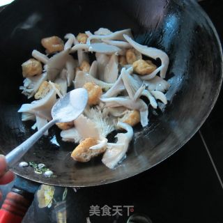 蘑菇煮油豆腐的做法步骤：4