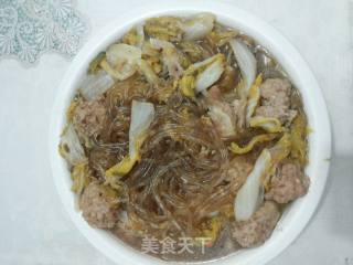 白菜肉丸粉丝煲的做法步骤：10