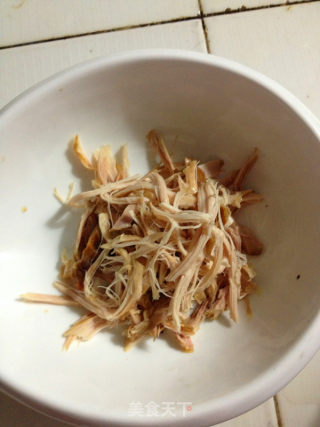 鸡丝金针菇的做法步骤：4