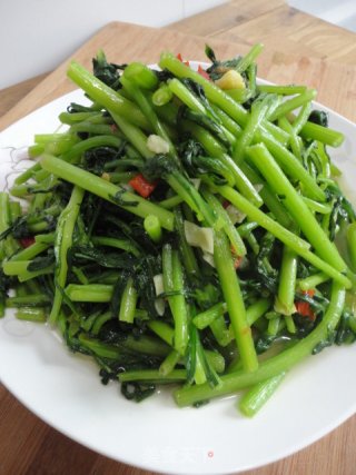 蒜蓉茼蒿的做法步骤：6